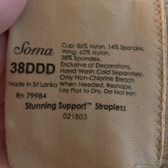 Soma, stunning support, strapless, convertible bra - Picture 6 of 9